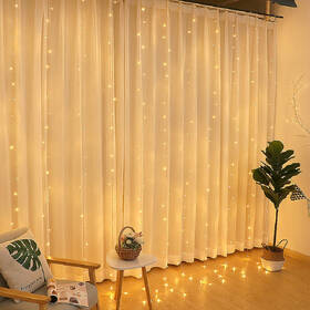 Vianočné osvetlenie ColorWay vnútorné, 300 LED, 3× 3m, 220–240V AC, teplá biela 

 obrázok produktu 12 z 17