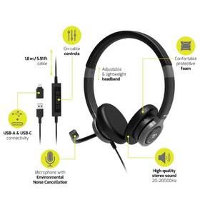 Headset PORT CONNECT ON'R 300 čierny

 obrázok produktu 6 z 9