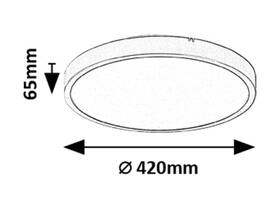 LED stropné svietidlo Rabalux ALENZO 36W, 2390 lm, stmievanie, ovládanie čierne

 obrázok produktu 3 z 4