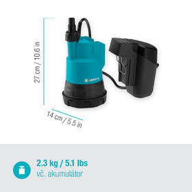 Čerpadlo ponorné Gardena 14600-20 (s batériou) 

 obrázok produktu 6 z 8