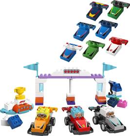Stavebnica LEGO® DUPLO® 10445 Pretekárske autá a šoféri tímu F1® 

 obrázok produktu 1 z 9