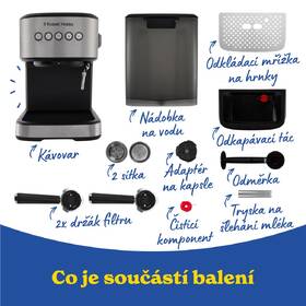 Pákový kávovar RUSSELL HOBBS Heaton 28700-56 čierny/nerez

 obrázok produktu 9 z 32