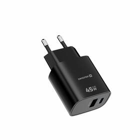 Nabíjačka do siete Swissten EDGE GaN 1x USB-C PD 45W/1x USB-A 18W QC čierna

 obrázok produktu 1 z 8