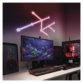 Nástenné svietidlo EMOS GoSmart, 34 W, RGB Lines (9 ks) biele

 obrázok produktu 8 z 10