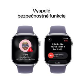 Inteligentné hodinky Apple GPS 46mm strieborný hliník - hmlisto fialový športový remienok - S/M 

 obrázok produktu 5 z 7