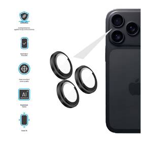 Ochranné sklo šošovky fotoaparátu FIXED Armor Camera Glass na Apple iPhone 17 Pro/Pro Max čierne

 obrázok produktu 2 z 2