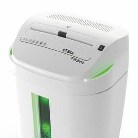 Skartovač KOBRA S4-HYBRID, A4, 22 listov, 40l, P2 biely/zelený

 obrázok produktu 6 z 6
