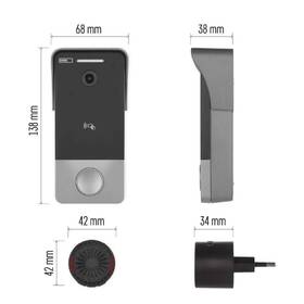 Videozvonček EMOS GOSMART IP-20PoE sivý

 obrázok produktu 11 z 15