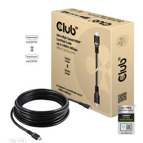 Kábel Club3D Ultra High Speed HDMI 4K120Hz 8K60Hz, 7,5 m čierny

 obrázok produktu 2 z 6