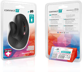 Myš Connect IT vertikálna, ergonomická čierna

 obrázok produktu 11 z 11