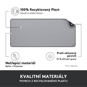 Podložka pod klávesnicu a myš Logitech Desk Mat Studio Series. 30 x 70 cm sivá

 obrázok produktu 6 z 10
