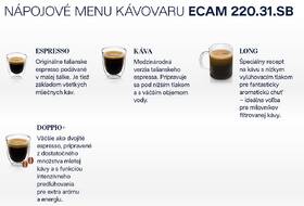 Automatický kávovar De'Longhi ECAM 220.31.SB čierny/strieborný

 obrázok produktu 9 z 10