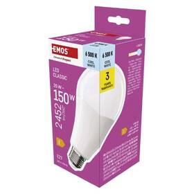 LED žiarovka EMOS Classic, E27, 20W, studená biela 

 obrázok produktu 3 z 3