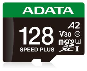 Pamäťová karta ADATA Speed Plus MicroSDXC 128GB, U3 (180R/160W) + SD adaptér čierna

 obrázok produktu 1 z 2