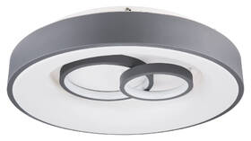 LED stropné svietidlo GLOBO Mavy, kruh, 48 cm, LED, 50W sivé/biele

 obrázok produktu 1 z 6
