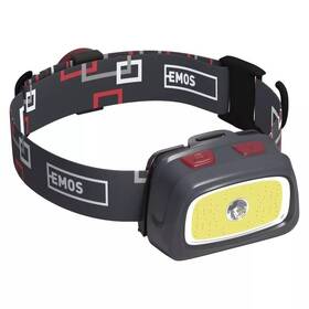 Čelovka EMOS P3531, CREE LED + COB LED, 330 lm, 65 m, 3x AAA sivá

 obrázok produktu 1 z 10