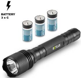 Lampáš RETLUX RPL 113, 5W T6 3x C ALU 

 obrázok produktu 1 z 6