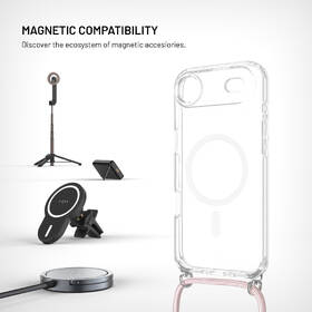 Kryt na mobil FIXED MagPure Neck s ružovou šnúrkou na krk na Apple iPhone Air priehľadný

 obrázok produktu 2 z 8