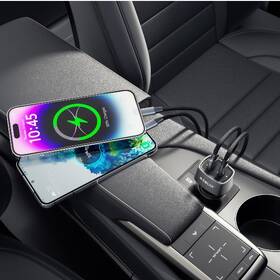 Adaptér do auta Celly USB-C/USB-A, 65 W čierny

 obrázok produktu 2 z 3