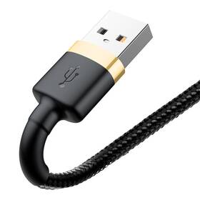 Kábel Baseus Cafule USB/Lightning, 3m čierny/zlatý

 obrázok produktu 3 z 10