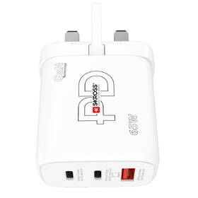 Cestovný adaptér SKROSS USB A+C 65W GaN UK, Power Delivery, typ G 

 obrázok produktu 3 z 9