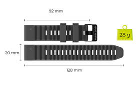 Remienok Mobile Origin Easy Strap Silicone Watch 20mm čierny

 obrázok produktu 3 z 6