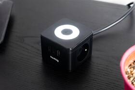 Kábel predlžovací Huslog 12W 2xzásuvka, 2xUSB-C, 1xUSB čierny

 obrázok produktu 4 z 5