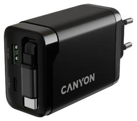 Nabíjačka do siete Canyon OnCharge 65RC Black, USB-C, 65W PD, QC, EU čierny

 obrázok produktu 6 z 7