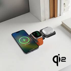Bezdrôtová nabíjačka Cubenest EQ310 3v1 Qi2 s MagSafe (EQ310GY) sivá

 obrázok produktu 6 z 10
