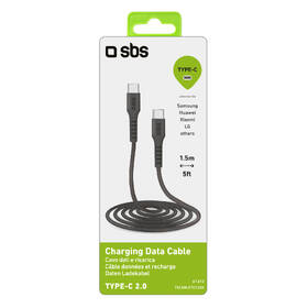 Kábel SBS USB-C/USB-C, 25 W, 1,5 m čierny

 obrázok produktu 4 z 4