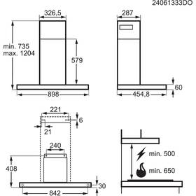 Odsávač pár AEG GB87D91CB čierny

 obrázok produktu 8 z 8