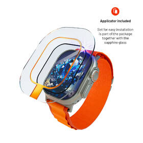 Tvrdené sklo FIXED Sapphire na Apple Watch Ultra s oceľovým rámčekom 

 obrázok produktu 5 z 7