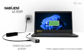 USB Hub i-tec iUSB-C Charging Metal HUB 5port, USB-C video 8K, PD 85W strieborný

 obrázok produktu 7 z 10