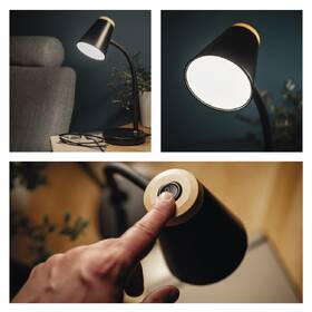 Stolná lampa EMOS Tara, 5 W, LED integrované, IP20 čierna

 obrázok produktu 7 z 7