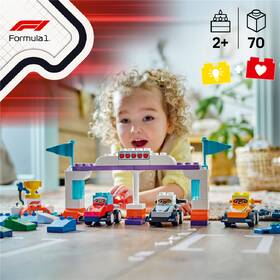 Stavebnica LEGO® DUPLO® 10445 Pretekárske autá a šoféri tímu F1® 

 obrázok produktu 6 z 9