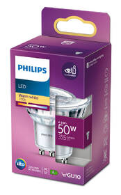 LED žiarovka Philips bodová, 4,6 W, GU10, teplá biela 

 obrázok produktu 2 z 2