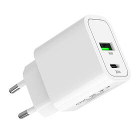 Nabíjačka do siete Mobile Origin 1x USB-A/1x USB-C PD20W biela

 obrázok produktu 2 z 15