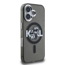 Kryt na mobil Karl Lagerfeld IML Glitter Karl and Choupette Sketch MagSafe na Apple iPhone 16 čierny

 obrázok produktu 2 z 6