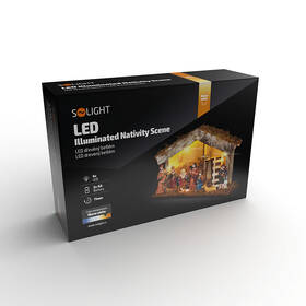 LED dekorácie Solight drevený betlehem, 26x17cm, 6x LED, 2x AA 

 obrázok produktu 3 z 6