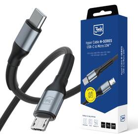Kábel 3mk N-SERIES USB-C/Micro USB 3m QC 3.0 5V/2A 10W čierny

 obrázok produktu 1 z 3