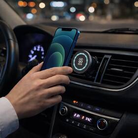 Držiak na mobil Obal:Me MagNetix Aura bezdrôtový, nabíjací 15W čierny

 obrázok produktu 5 z 7