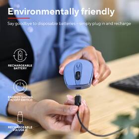 Myš Trust Zaya Rechargeable modrá

 obrázok produktu 7 z 9