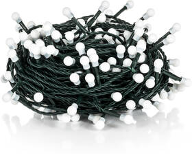 Vianočné osvetlenie RETLUX RXL 264, reťaz guličky, 8 funkcií, 100 LED, 10 m, studená biela 

 obrázok produktu 1 z 6