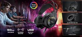 Headset Genius GX GAMING - HS-GX580U, USB, RGB LED čierny

 obrázok produktu 3 z 3