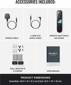 Soundbar Majority Bowfell Axis 2.1 čierny

 obrázok produktu 7 z 7