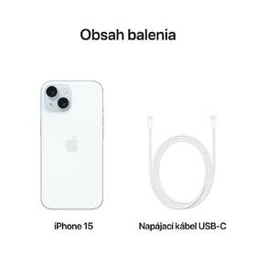 Mobilný telefón Apple iPhone 15 128 GB modrý 

 obrázok produktu 8 z 9