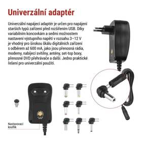 Sieťový adaptér EMOS 2250mA s hrebienkom, pulzný, USB 

 obrázok produktu 2 z 3