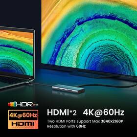 USB Hub UGREEN 10-in-1, 4K HDMI 

 obrázok produktu 6 z 7