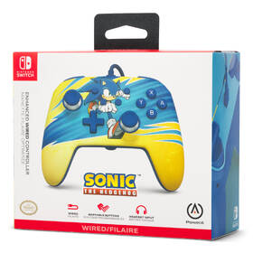 Gamepad PowerA Enhanced Wired pre Nintendo Switch - Sonic Boost 

 obrázok produktu 10 z 11