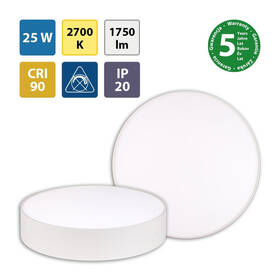 LED stropné svietidlo McLED Mold R25, 25W, 2700K biele

 obrázok produktu 1 z 4
